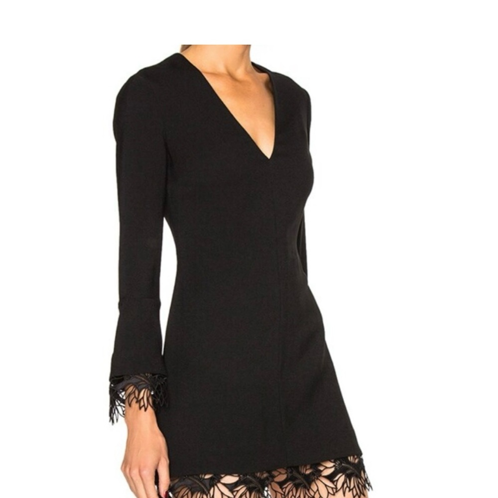 A.L.C. Jamie Lace Trim Mini Dress